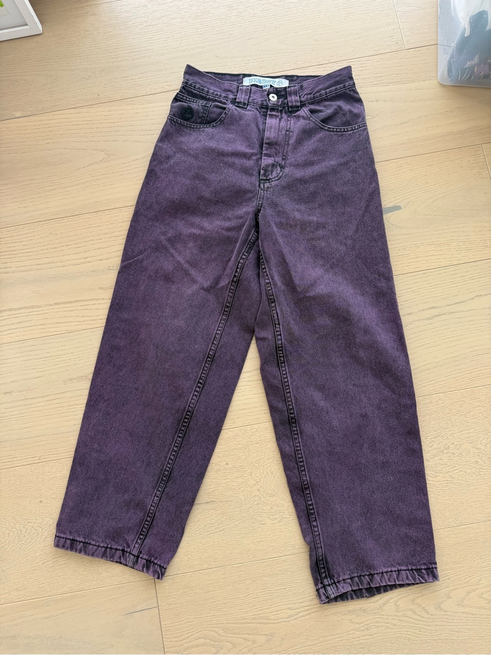 Polar Skate Big Boy Jeans in Purple Denim XXS